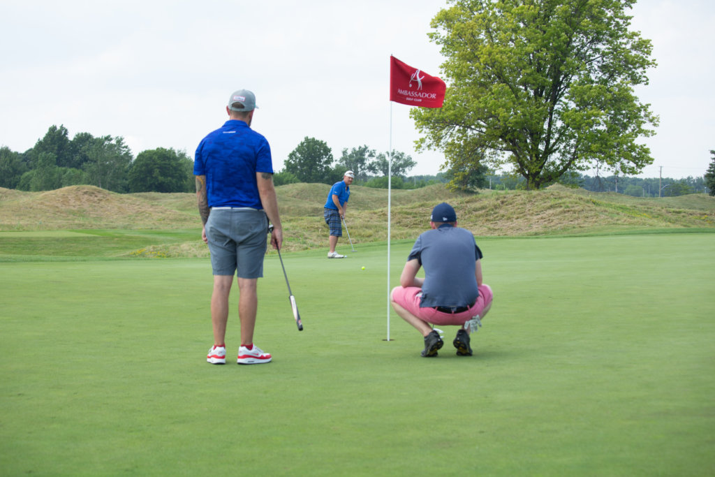 Putting at the Inaugural Fortis Construction Group Inc. Charity Golf Tournament 