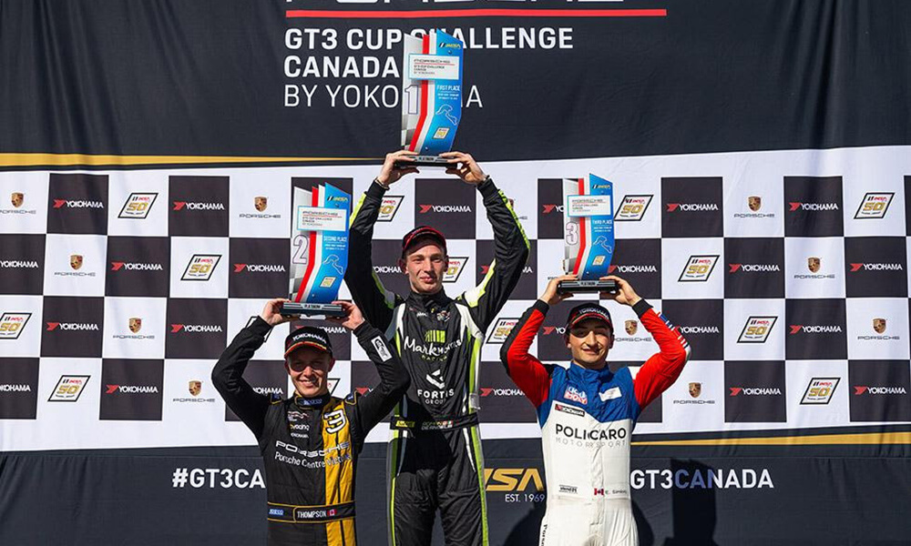 Roman De Angelis in Porsche GT3 Cup Challenge Canada by Yokohama.